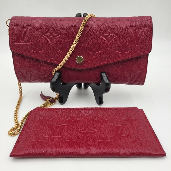 Louis Vuitton Handbags - LOUIS VUITTON Leather Empreinte Curieuse Wallet Aurore and Pouch. Authentic..